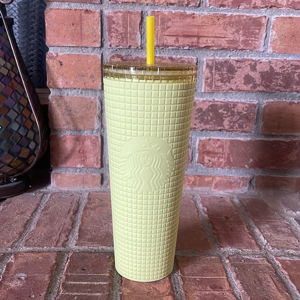 Starbucks 2023 Meadow Yellow Soft Touch Tumbler